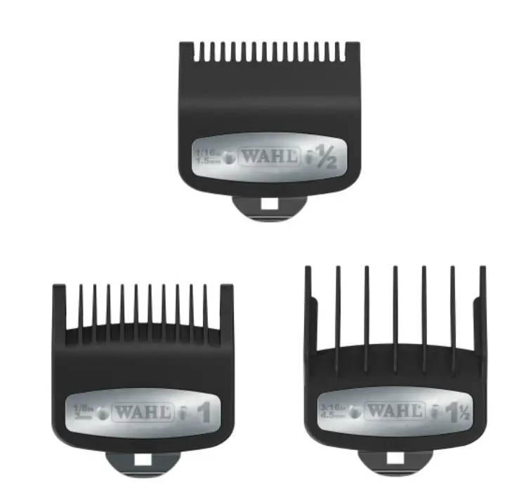 Wahl Premium Cutting Guide Set – 1.5Mm, 3Mm, And 4.5Mm Attachments (3-Piece) 1