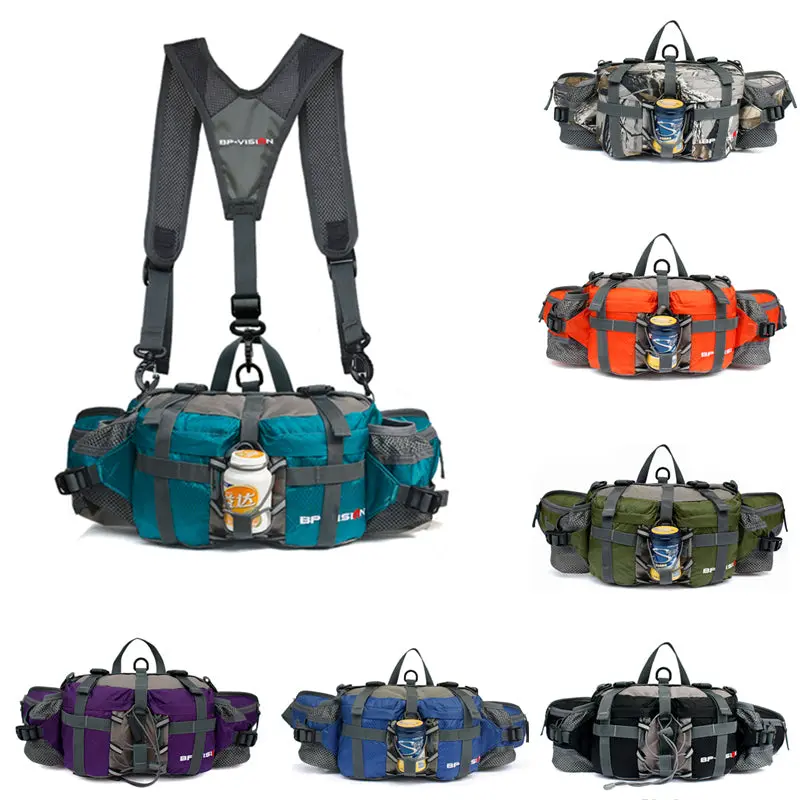 Waterproof Tactical Waist Pack – Unisex Multi-Compartment Crossbody Bag For Camping, Hiking & Commuting 1