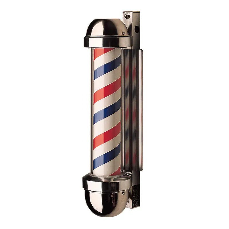 William Marvy 405 Deluxe Barber Pole – Tall, Eye-Catching Rotating Sign 1