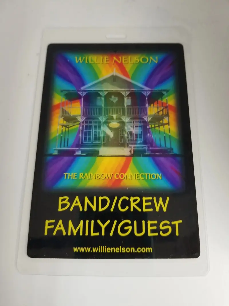 Willie Nelson Rainbow Connection Concert Series Backstage Ticket 1