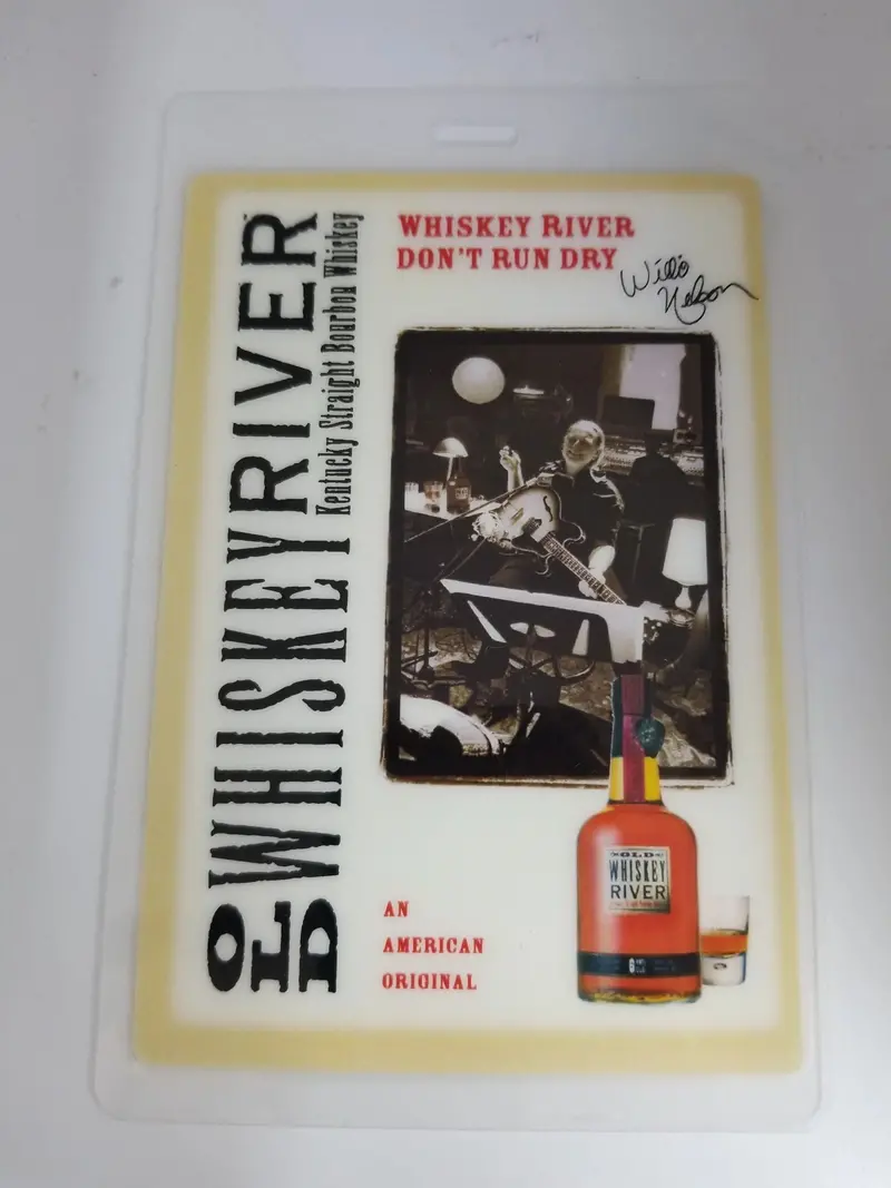Willie Nelson Whiskey River Live Tour Backstage Pass 1