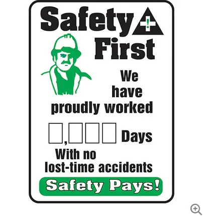 Write-A-Day Scoreboard Sign – 20×14 Inch Plastic Panel 1