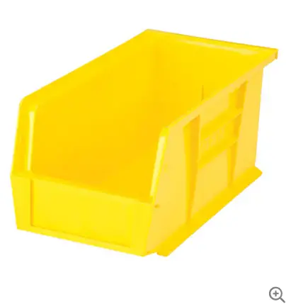 Yellow Parts Bin – 10.875 × 5.5 × 5 Inches 1