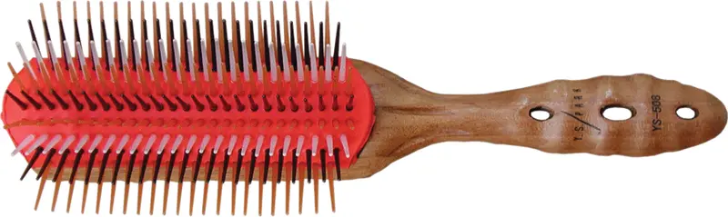 Ys Park 508 Nine-Row Pro Wood Styler Brush For Thick Or Long Hair 1