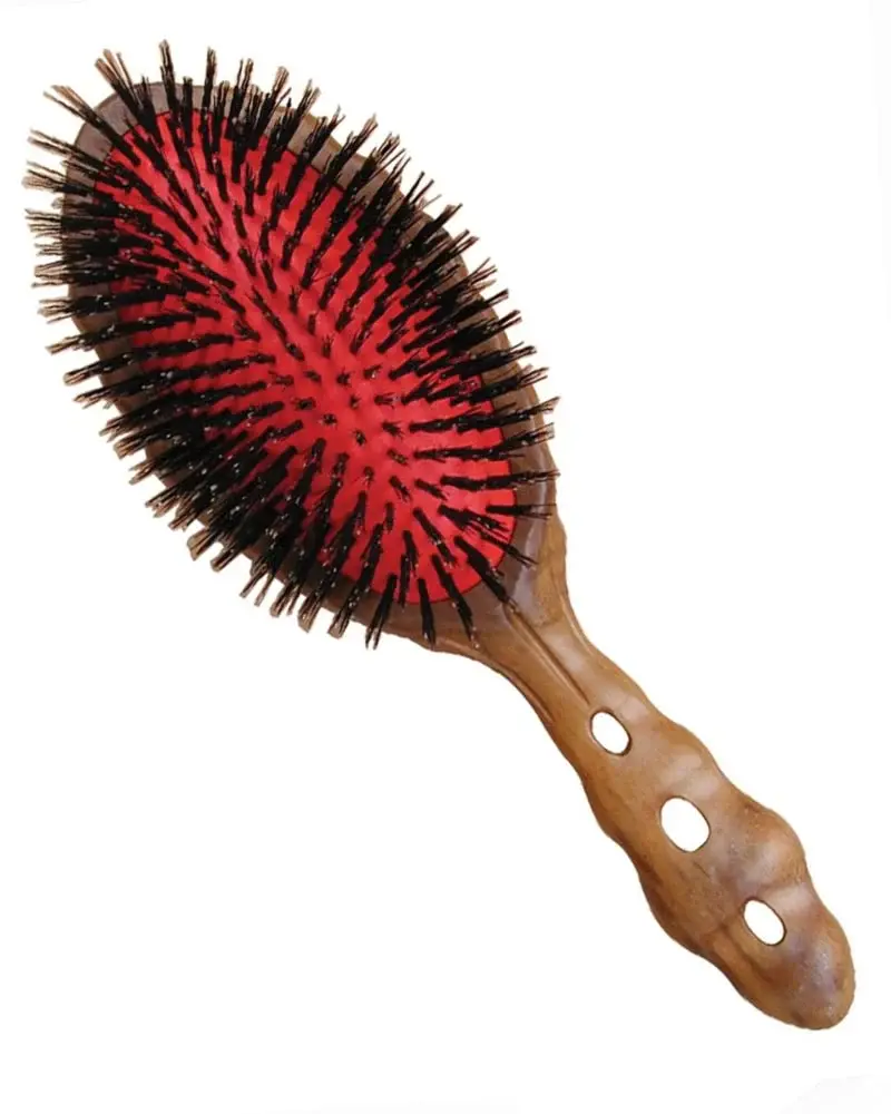 Ys Park Br851 Luster Wood Styler Brush – Natural Shine & Smooth Detangling 1