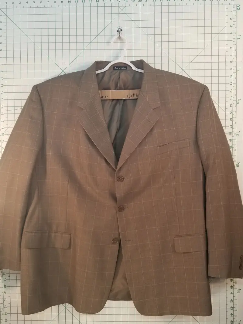 Zagato Brown Herringbone-Weave Blazer 1