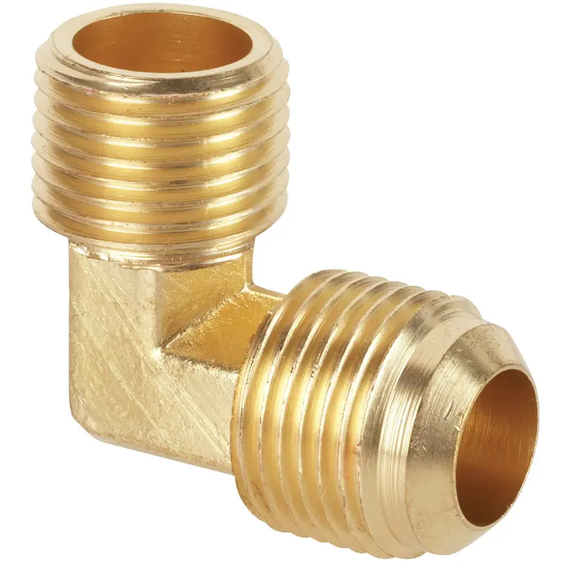 5/8" X 1/2" Mip 90° Flare Brass Elbow Fitting – 1/4 Bend 1