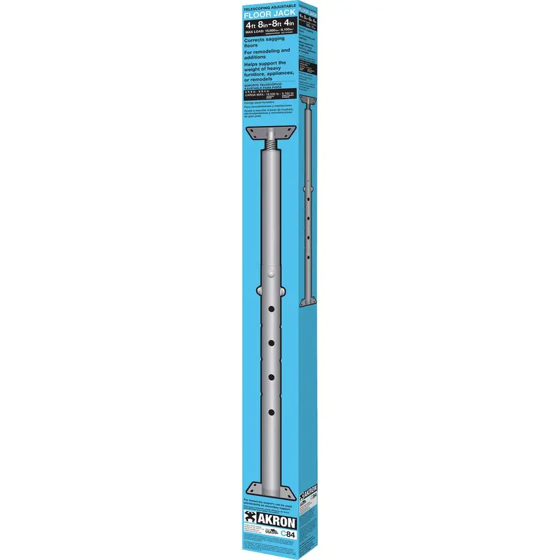 Akron Heavy-Duty Steel Floor Jack – Adjustable From 4 Ft 8 In To 8 Ft 4 In, 9,100-Lb Capacity 1