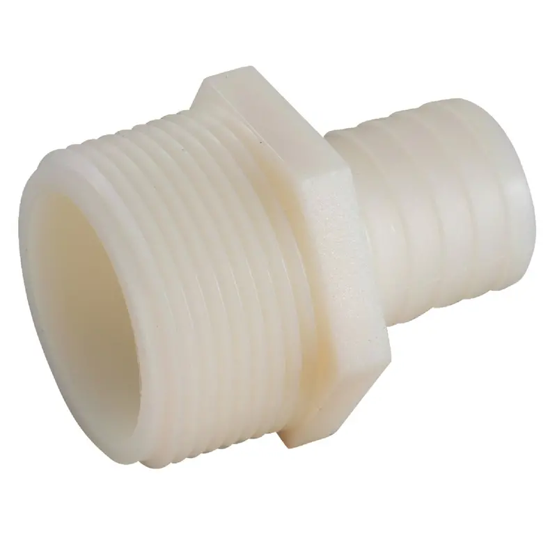 Anderson Metals Nylon Barb-To-Mip Connector – 1/2" Barb X 1/4" Mip, Chemical-Resistant Fitting 1