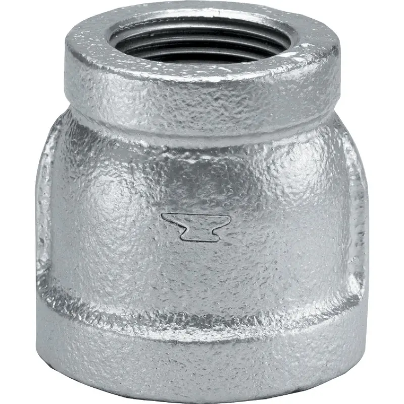Anvil Galvanized Reducing Coupling – 2" X 1" Female Pipe Thread 1