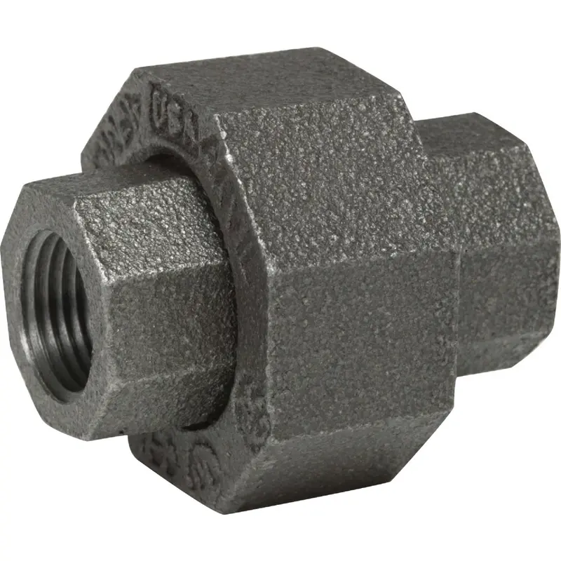 Anvil Ground Joint Black Iron Union – 3/4", Malleable Cast Iron 1
