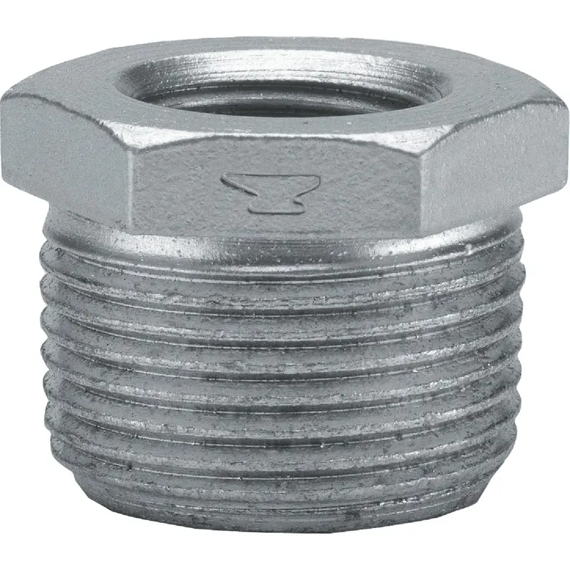 Anvil Hex Bushing – 3/4 In X 1/2 In, Zinc-Galvanized Steel 1