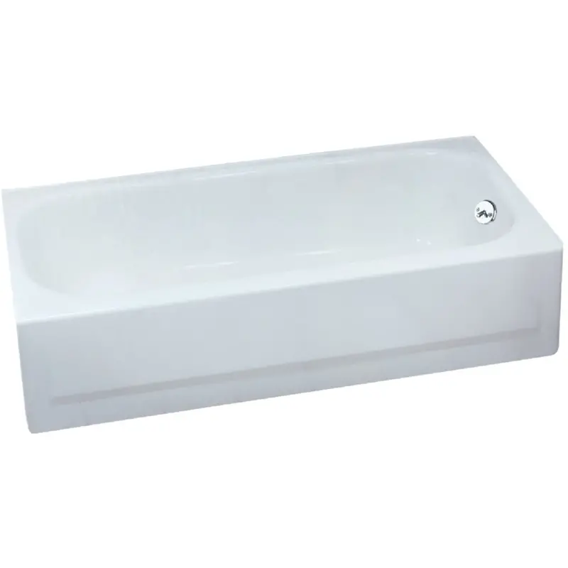 Briggs Right-Drain Acrylic Bathtub – 60" L × 30" W × 14.25" D In White Finish 1