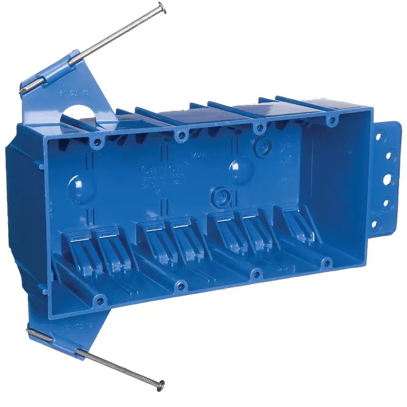 Carlon 4-Gang Pvc Molded Switch Box – Non-Metallic Wall Mount Enclosure 1