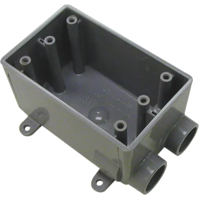 Carlon Pvc Dead-End Wall Box – 1-Gang, 1 In. Outlet, Rigid Non-Metallic 1