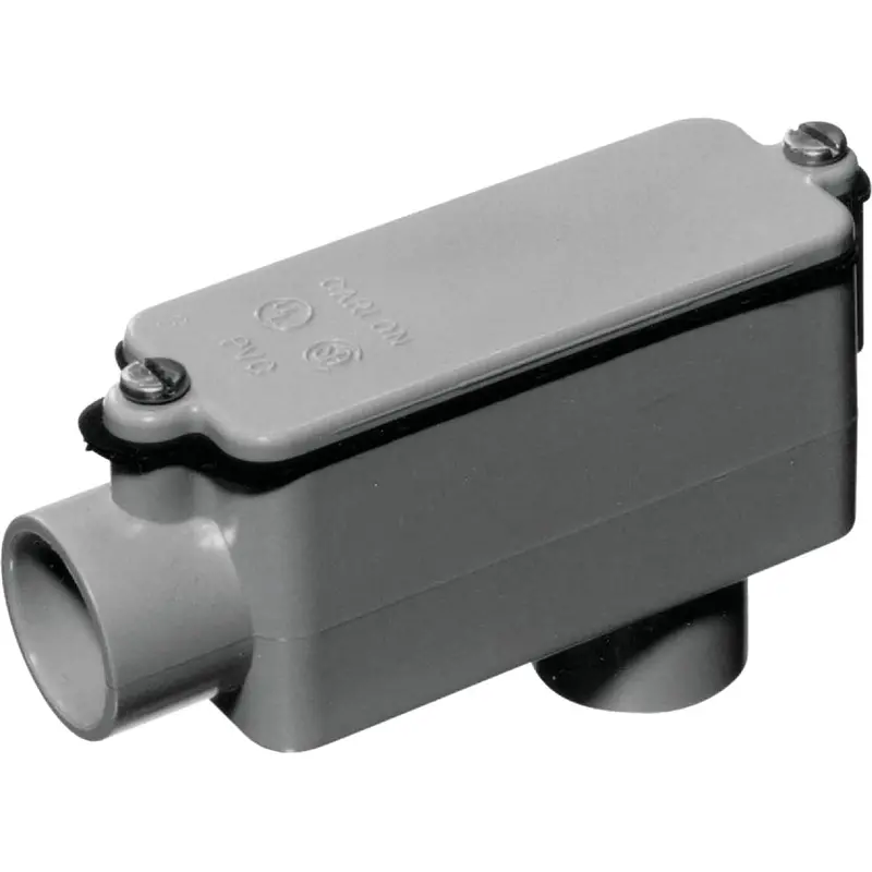 Carlon Pvc Lb Conduit Fitting – 1-Inch Diameter, Weather-Resistant Access Elbow 1