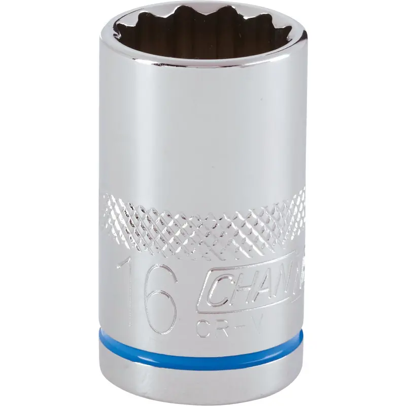 Channellock 16 Mm 12-Point Shallow Metric Socket – 1/2-Inch Drive Professional-Grade Socket 1