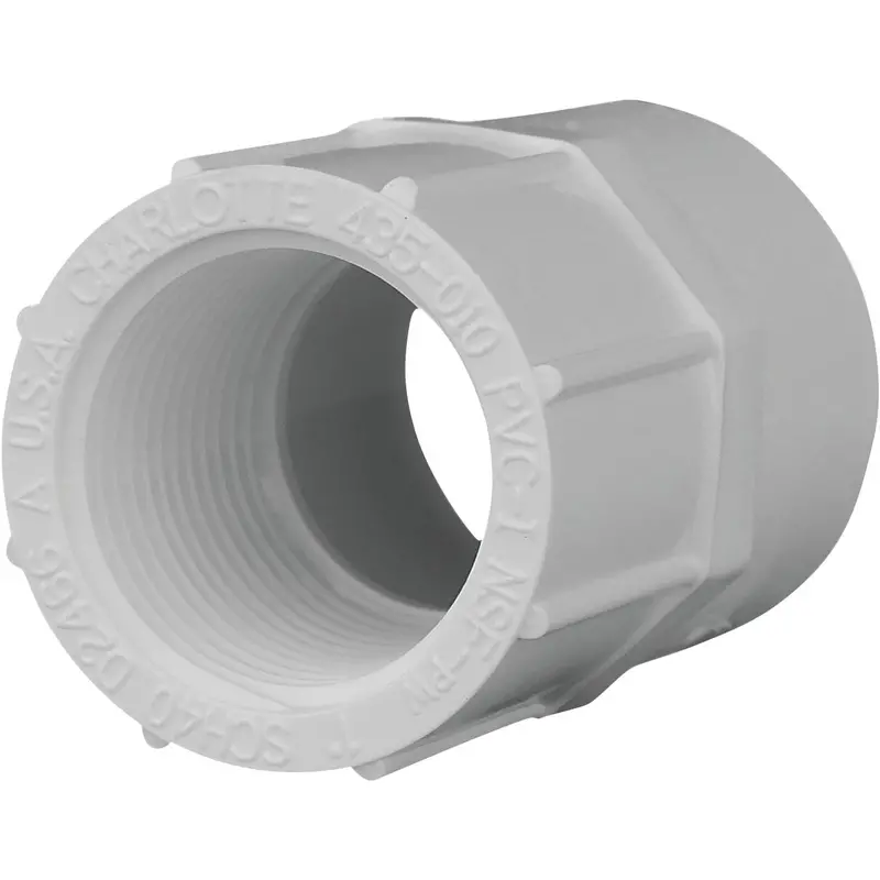 Charlotte Pipe 1-Inch Pvc Female Schedule 40 Adapter Fitting 1