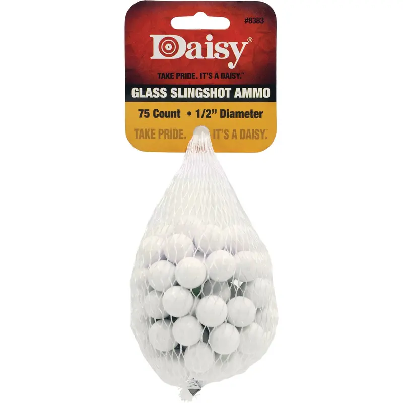 Daisy Glass Slingshot Ammo – 1/2-Inch Diameter (75-Piece Pack) 1