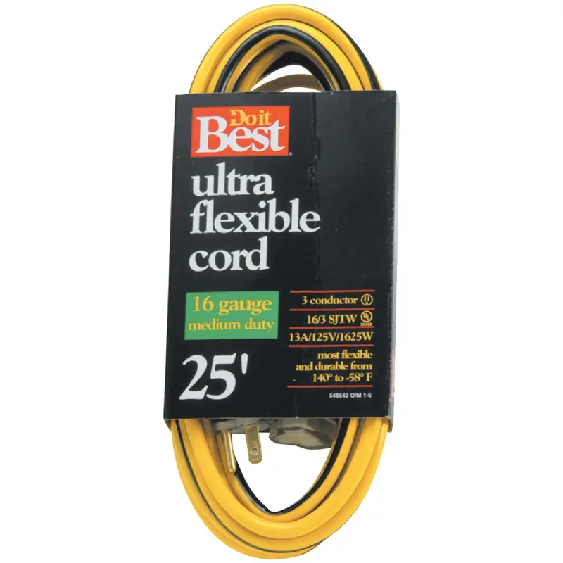 Do It Best Medium-Duty Extension Cord – 25 Ft, 16/3 Gauge 1