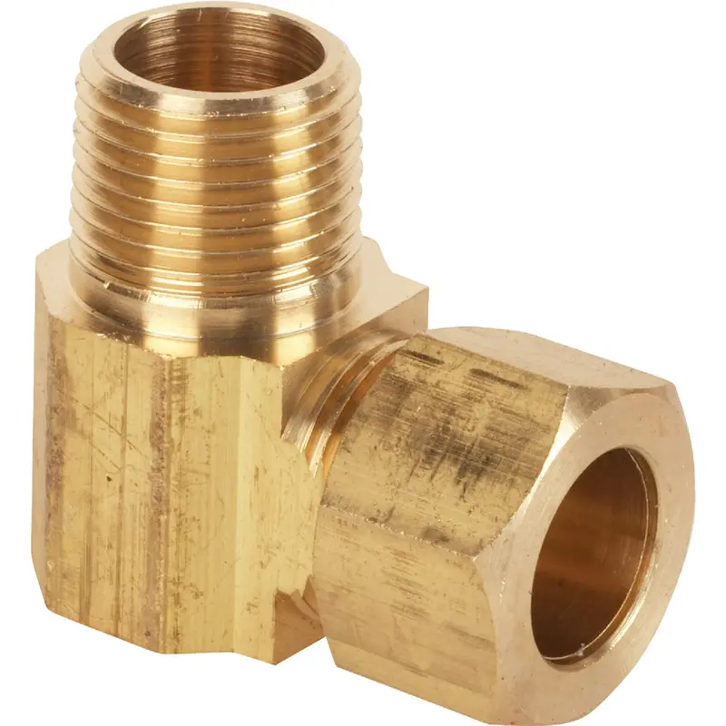 Do It Low-Lead Compression Brass Elbow Fitting – 1/2-Inch X 3/8-Inch, 90-Degree Angle 1