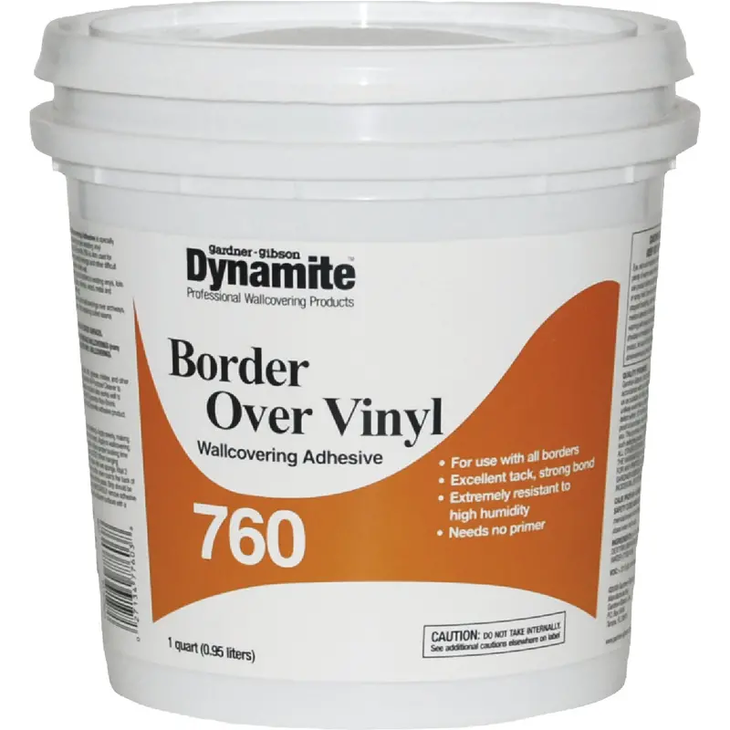 Dynamite Vinyl Over Vinyl Wallcovering Adhesive – 760 Series, 1 Qt. 1