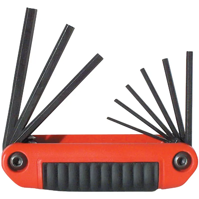 Eklind Ergo-Fold Hex Key Set – Medium Handle, 9-Piece Metric/Sae 1