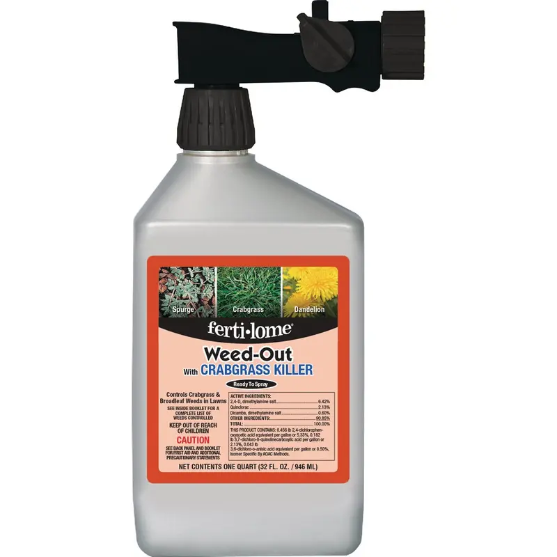 Fertilome Weed-Out Ready-To-Spray Herbicide – 32 Oz, Targets Crabgrass & Broadleaf Weeds 1