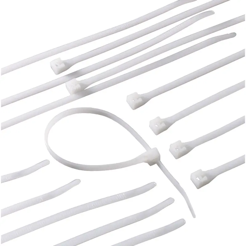 Gardner Bender Doublelock Nylon Cable Ties – 11-Inch × 0.17-Inch, Natural Color (12-Pack) 1