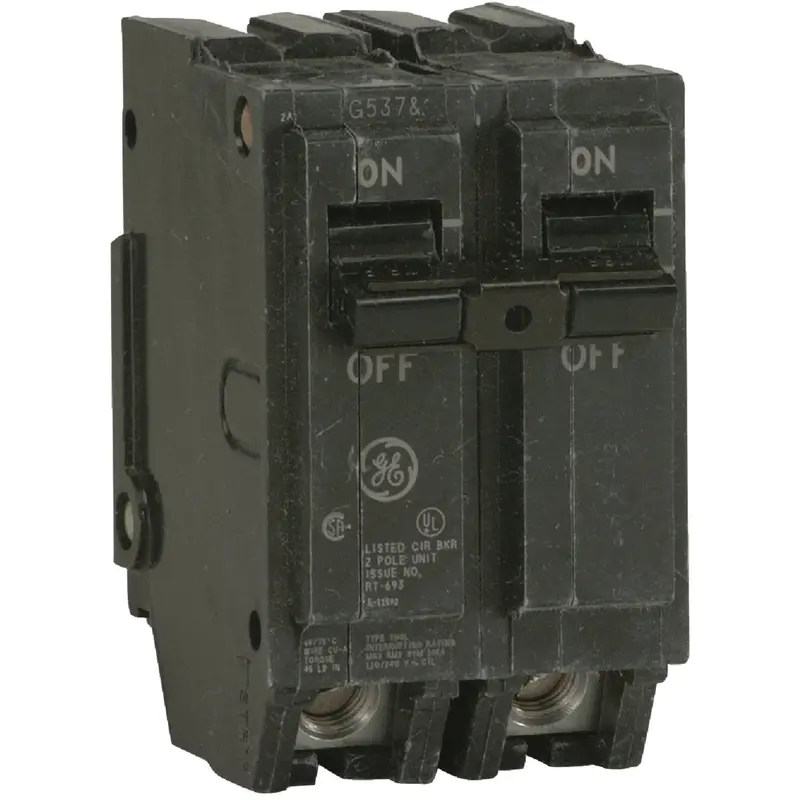 Ge Thql Circuit Breaker – 40A Double-Pole Standard Trip Panel Mount 1