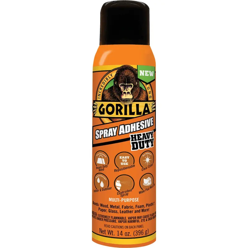 Gorilla Heavy-Duty Multi-Surface Spray Adhesive – 14 Oz. Aerosol Can 1