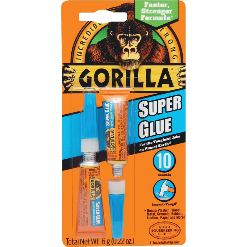 Gorilla Liquid Super Glue – 0.11 Oz Bottle, 2-Pack 1