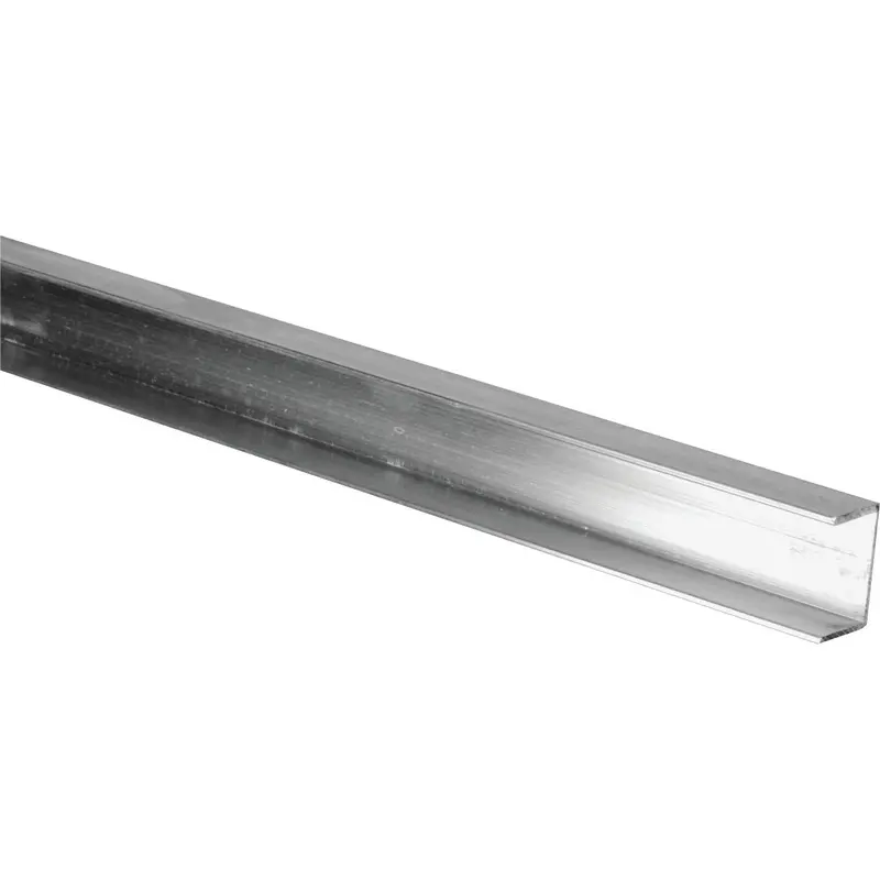 Hillman Aluminum U-Channel – 5/8" X 4 Ft, 1/16" Thick, Mill Finish 1