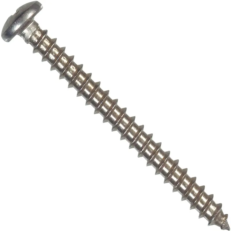 Hillman Stainless Steel Sheet Metal Screws – #10 × 1-1/4", Phillips Pan Head, 100-Pack 1