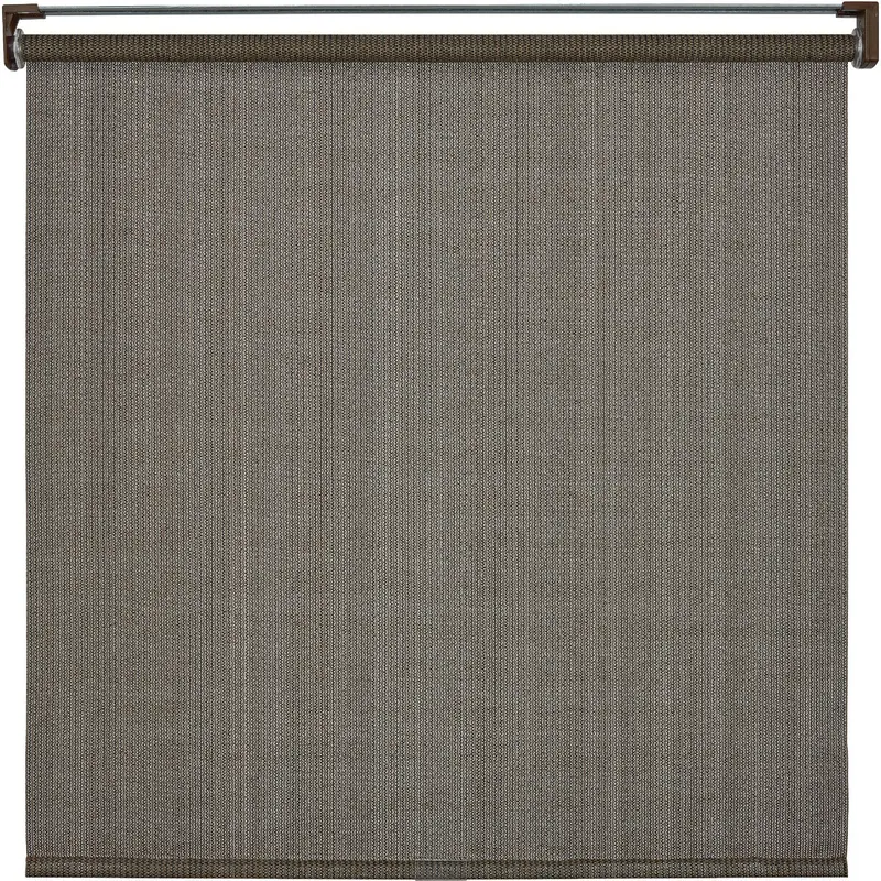 Home Impressions Cordless Roller Shade – 72" X 72", Brown Fabric, Indoor/Outdoor Use 1