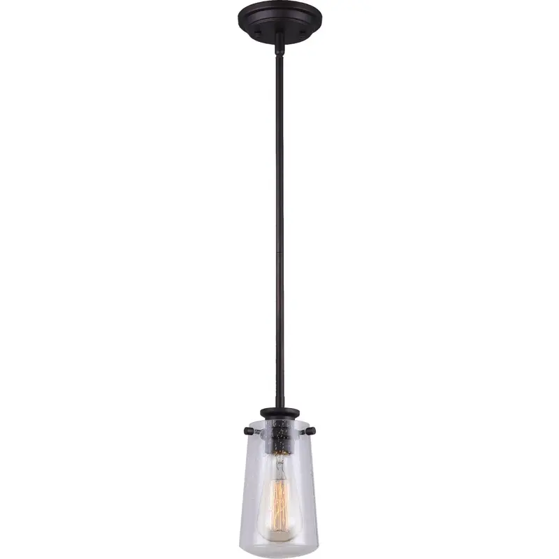 Home Impressions Oil-Rubbed Bronze Single-Bulb Rod Pendant Light Fixture 1