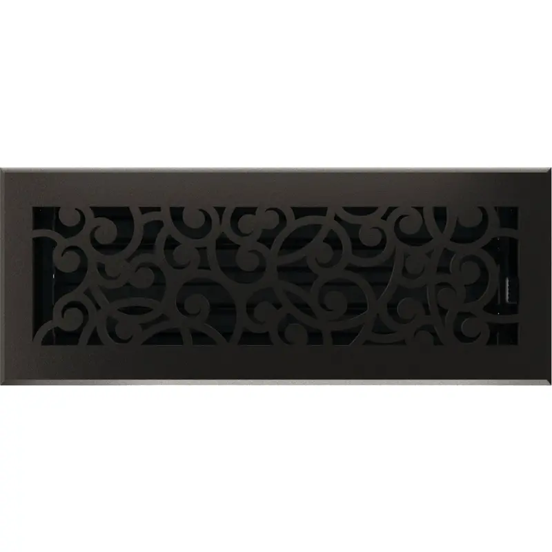 Imperial Wonderland Cast Iron Floor Register – 4 In. X 12 In. Steel Grille With Rust-Resistant Finish 1
