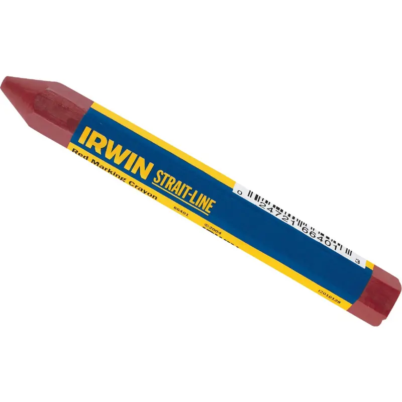 Irwin Strait-Line Red Lumber Crayon – Heavy-Duty Marking Pencil For Wood 1
