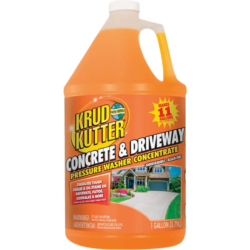 Krud Kutter Concrete & Driveway Cleaner – Concentrated Pressure Washer Formula, 1 Gallon 1