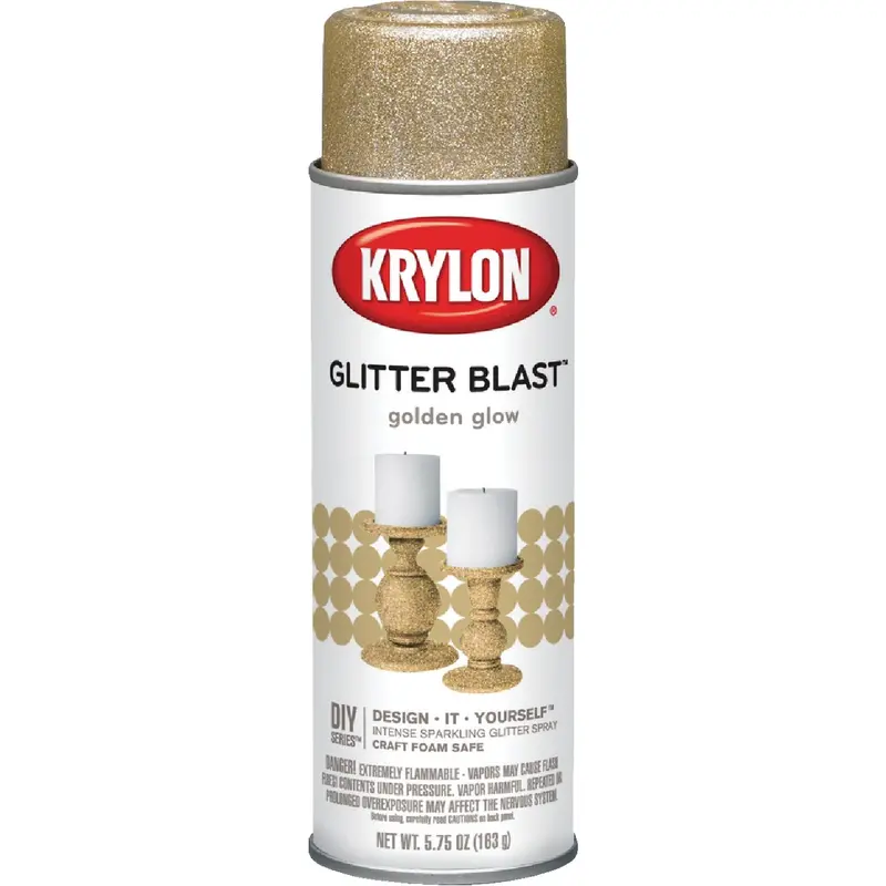 Krylon Glitter Blast Spray Paint – Golden Glow, 5.75 Oz Can 1
