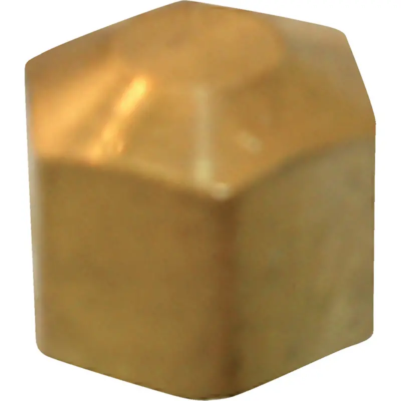 Lasco 1/4" Brass Compression Cap – Leak-Resistant Fitting 1