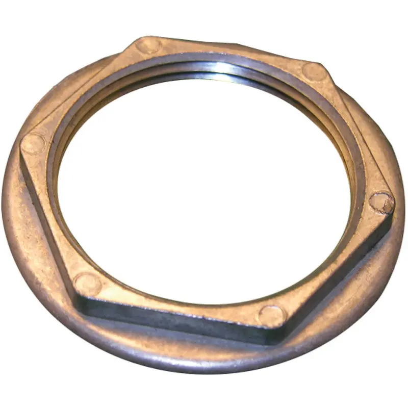 Lasco Die-Cast Jam Nut – 1-1/2" Brass-Finished, High-Strength Threaded Fastener 1