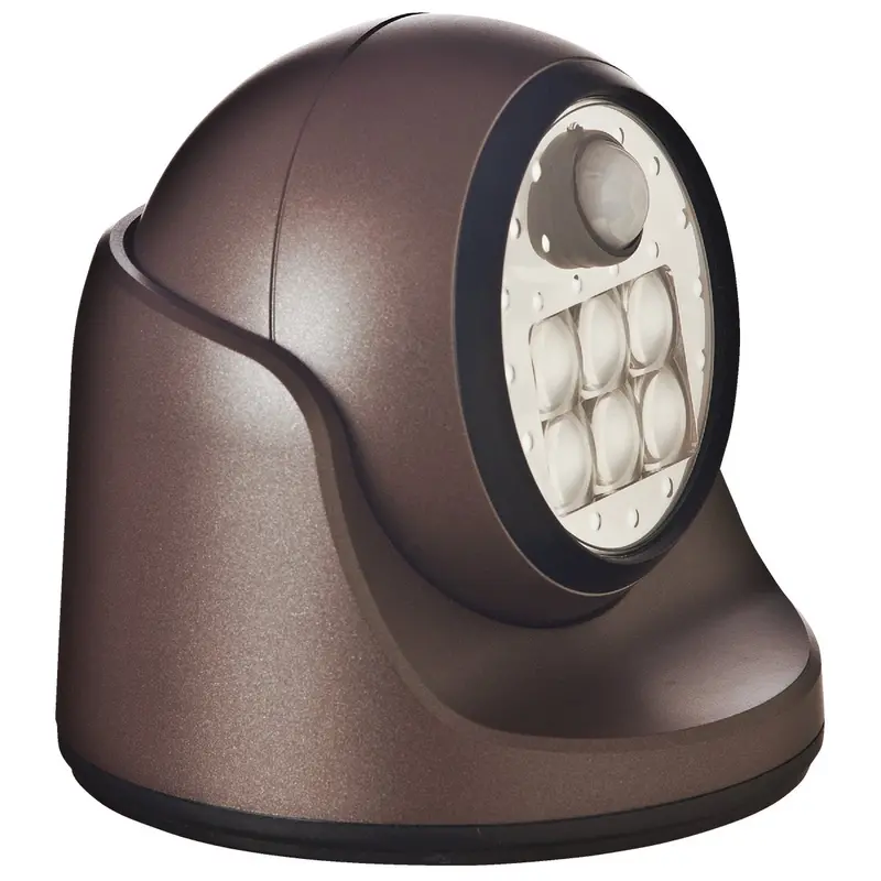 Light It Bronze Led Security Light – 100-Lumen, Battery-Powered Fixture 1