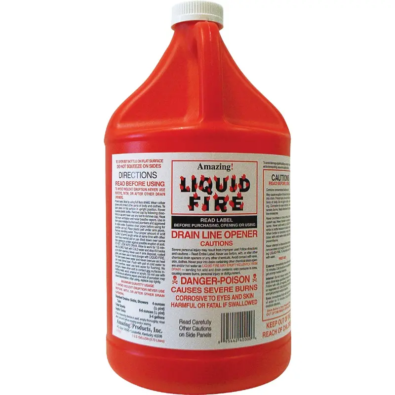 Liquid Fire 1-Gallon Heavy-Duty Drain Opener 1