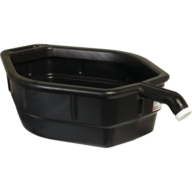 Midwest Can Heavy-Duty Oil Drain Pan – 5-Gallon Black Polyethylene Construction 1