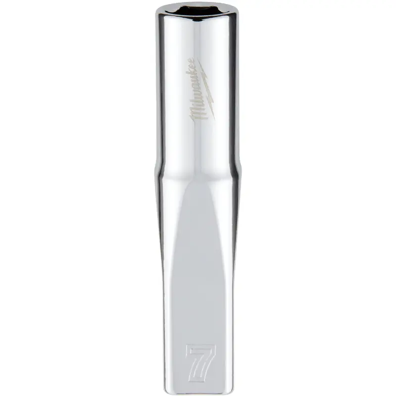 Milwaukee 1/4" Drive Deep Socket – 7 Mm 6-Point Metric, Four-Flat Design 1
