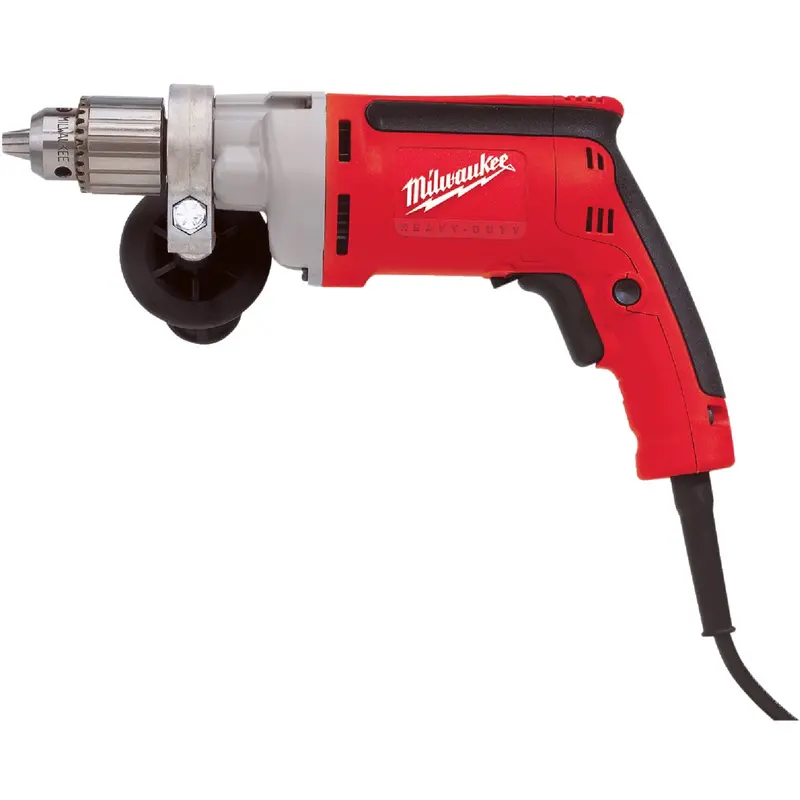 Milwaukee Magnum 1/2-Inch 8-Amp Keyed Electric Drill With Ergonomic Tactile Grip 1