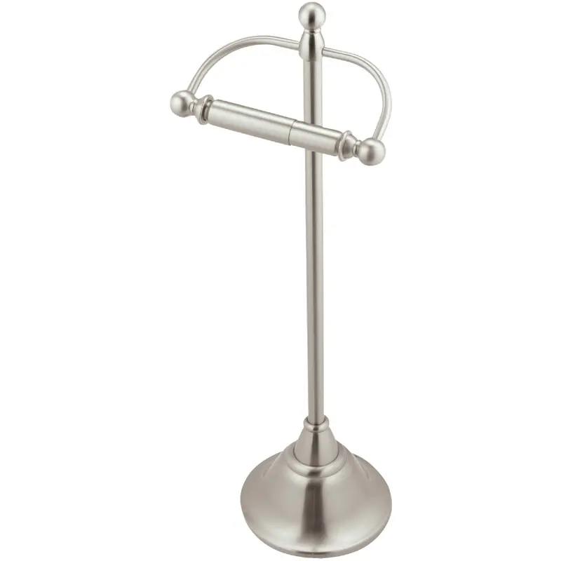 Moen Sage Freestanding Toilet Paper Holder In Brushed Nickel 1