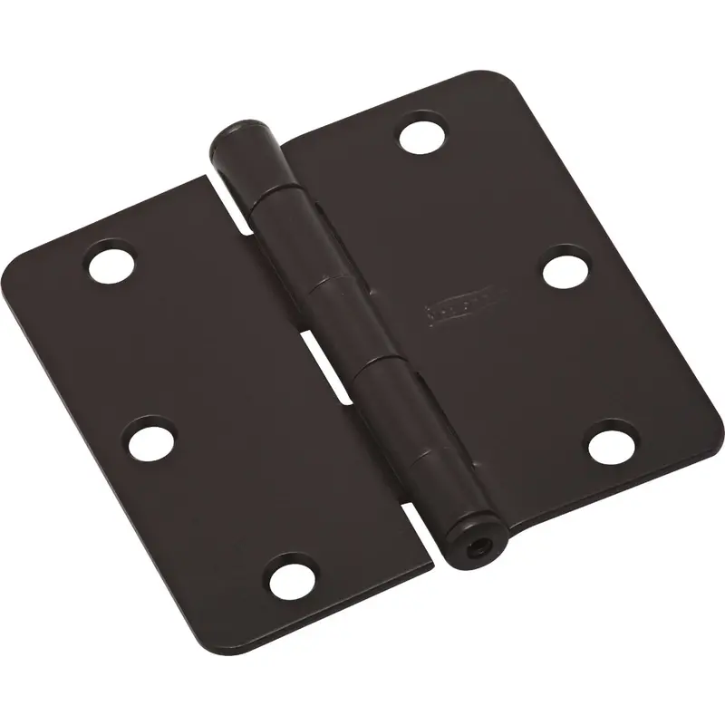 National 3" Oil-Rubbed Bronze Door Hinge – 1/4" Radius Edge, Heavy-Duty Residential Use 1