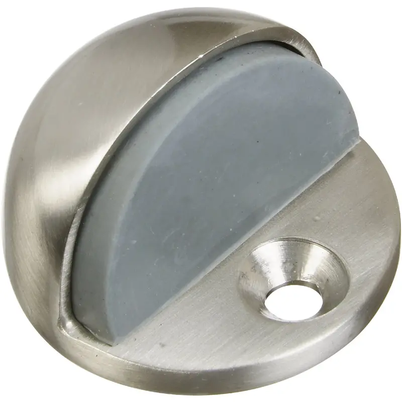 National Satin Nickel Floor-Mount Door Stop For Interior Use 1
